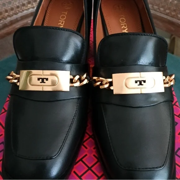 Ruby Loafer-Sierra- Tory Burch Elegant Black Leather Women's Loafers - Picture 3 of 8